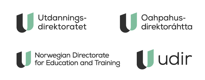 Ulike logoer for Utdanningsdirektoratet