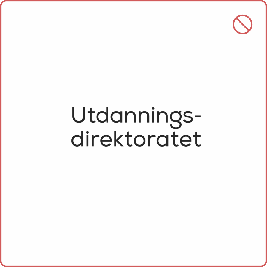 Tekst fra logo brukt uten logosymbol
